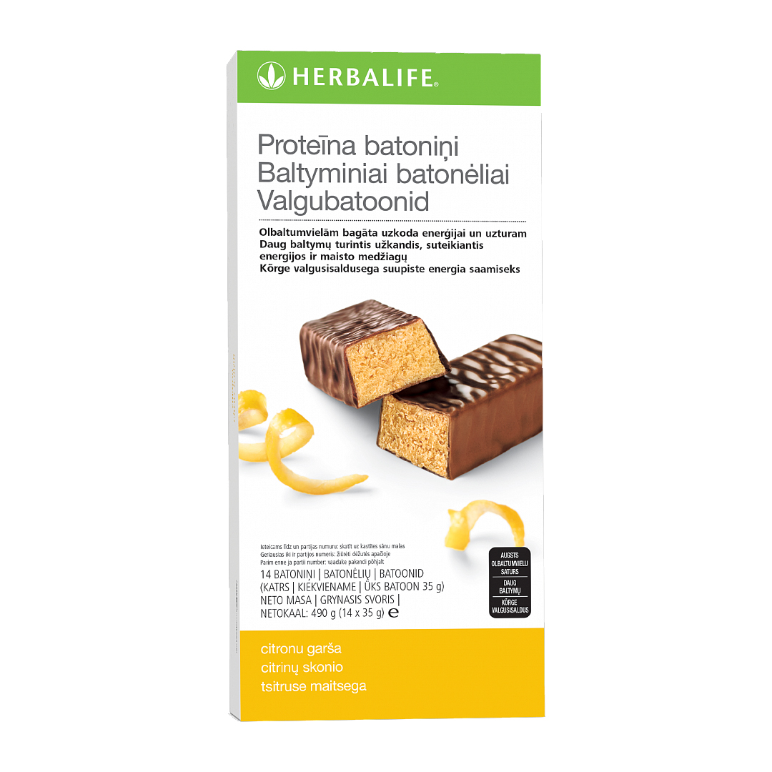 Herbalife proteīna citronu batoniņi